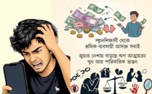 স্মার্টফোনে অনলাইন জুয়ার ভয়ংকর থাবা: নিঃস্ব হচ্ছে হাজারো পরিবার, পাচার হচ্ছে কোটি টাকা | জনপদের খবর